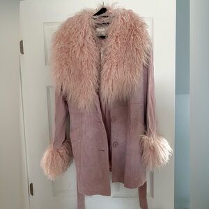 UO Anita Fur Trim Penny Lane Coat